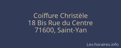 Coiffure Christèle