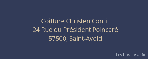 Coiffure Christen Conti