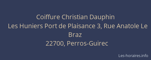 Coiffure Christian Dauphin