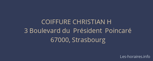 COIFFURE CHRISTIAN H