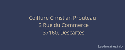 Coiffure Christian Prouteau