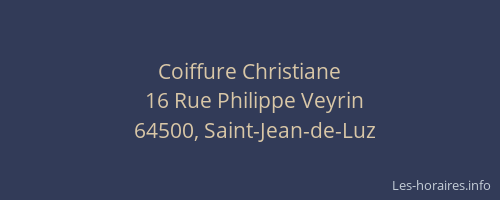 Coiffure Christiane
