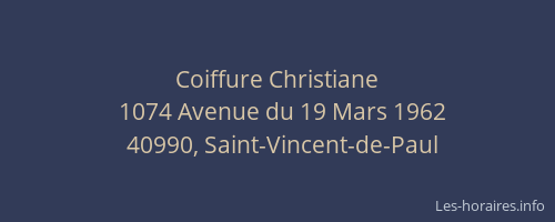 Coiffure Christiane