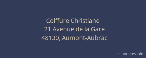 Coiffure Christiane