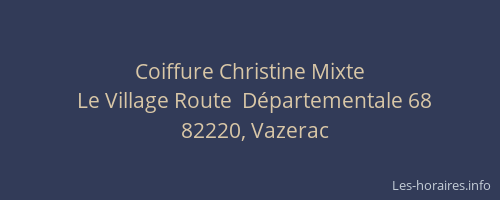 Coiffure Christine Mixte