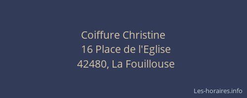 Coiffure Christine