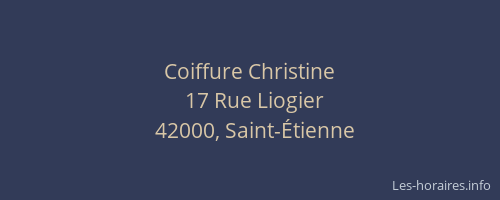 Coiffure Christine