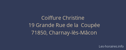 Coiffure Christine