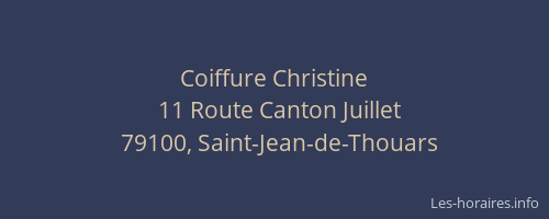 Coiffure Christine