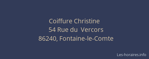 Coiffure Christine