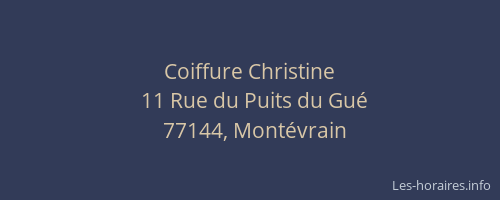 Coiffure Christine