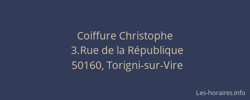 Coiffure Christophe