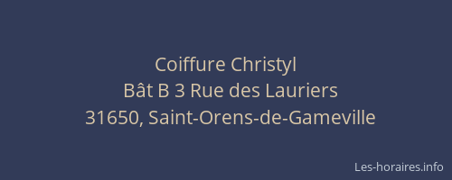 Coiffure Christyl