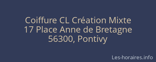 Coiffure CL Création Mixte