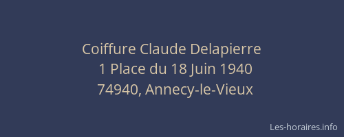 Coiffure Claude Delapierre