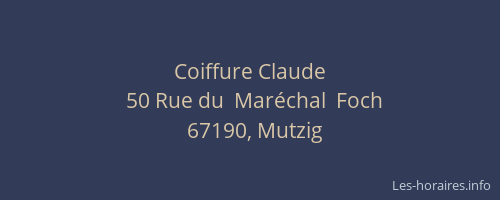 Coiffure Claude
