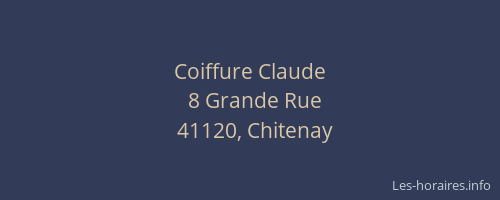 Coiffure Claude