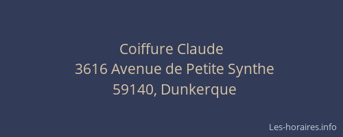 Coiffure Claude