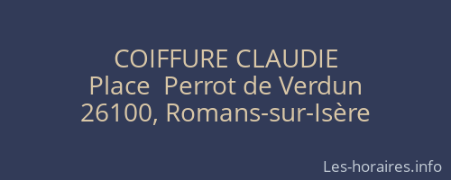COIFFURE CLAUDIE