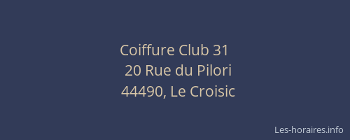 Coiffure Club 31