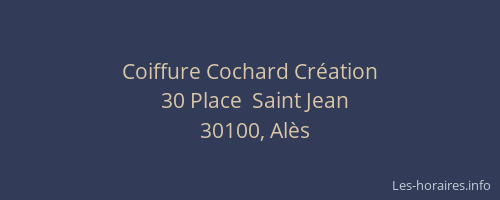 Coiffure Cochard Cr&eacute;ation