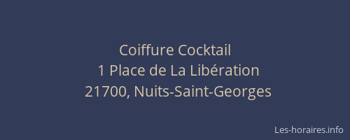 Coiffure Cocktail