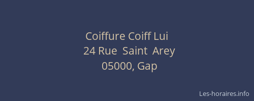 Coiffure Coiff Lui
