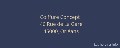 Coiffure Concept