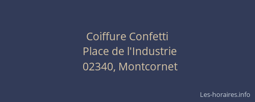 Coiffure Confetti