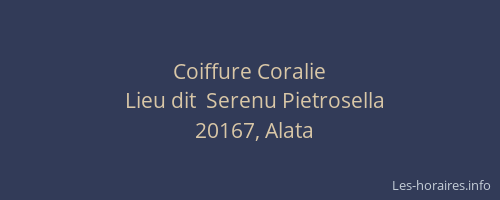 Coiffure Coralie