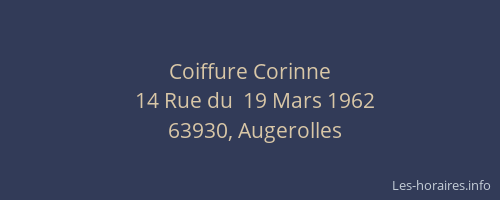 Coiffure Corinne