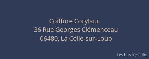 Coiffure Corylaur