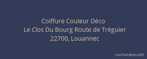Coiffure Couleur D&eacute;co