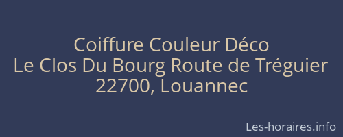 Coiffure Couleur Déco