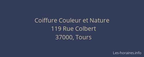 Coiffure Couleur et Nature