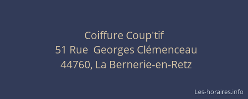 Coiffure Coup'tif