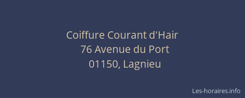 Coiffure Courant d'Hair
