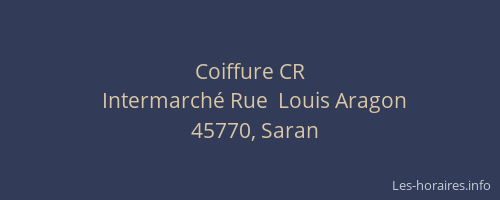 Coiffure CR