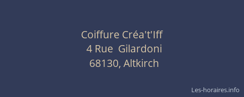 Coiffure Créa't'Iff