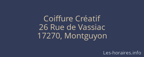 Coiffure Créatif