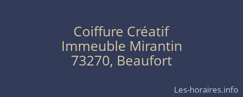 Coiffure Créatif