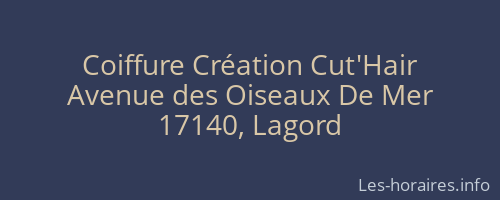 Coiffure Création Cut'Hair