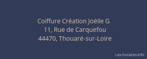 Coiffure Création Joëlle G