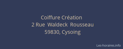 Coiffure Création