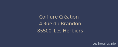 Coiffure Création