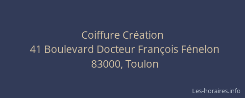 Coiffure Création
