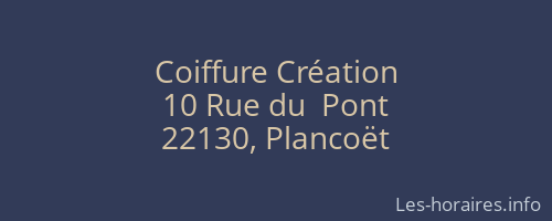 Coiffure Création
