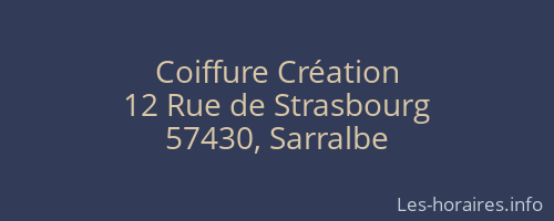 Coiffure Création