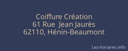 Coiffure Création