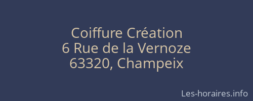 Coiffure Création